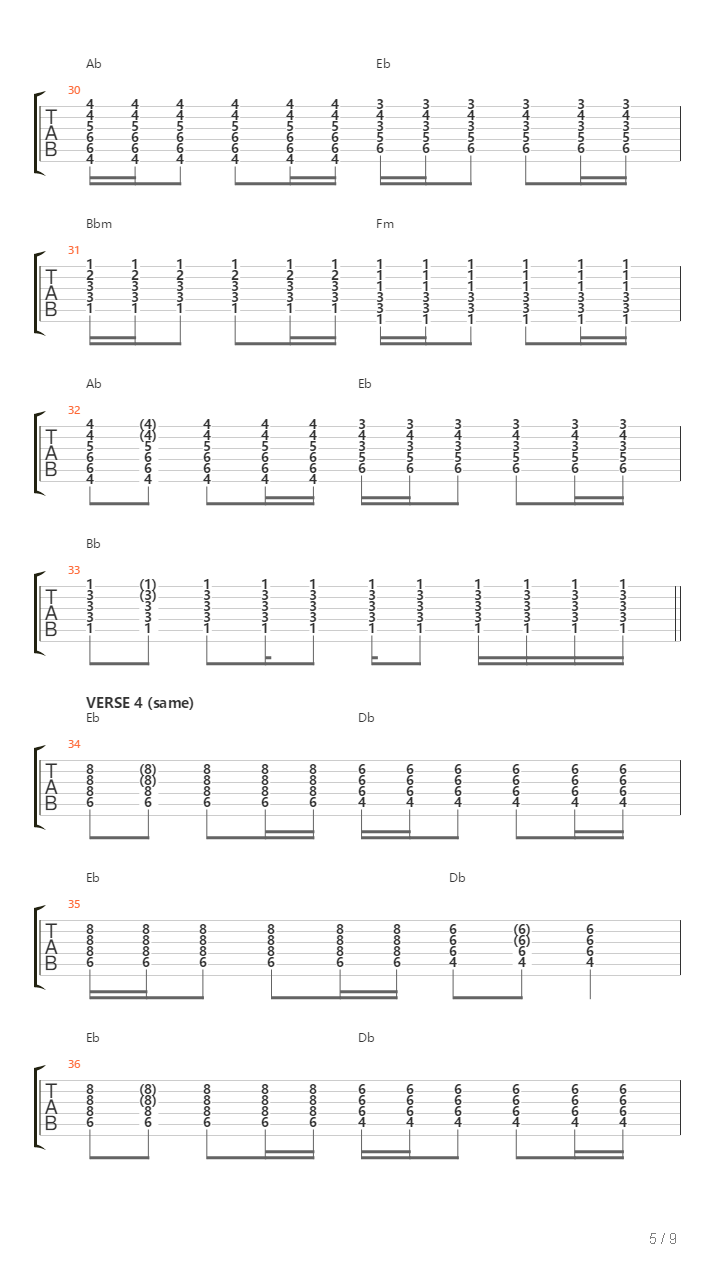 The Longest Wave吉他谱