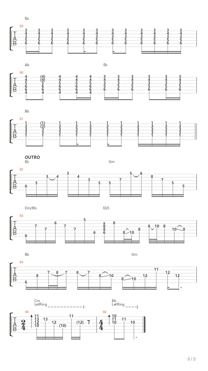 The Longest Wave吉他谱