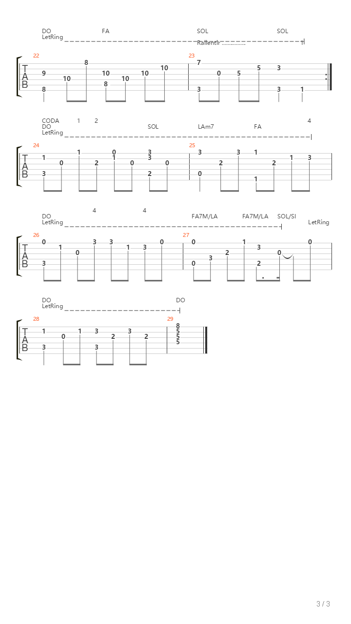 Baltique吉他谱