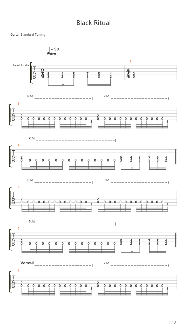Black Ritual吉他谱