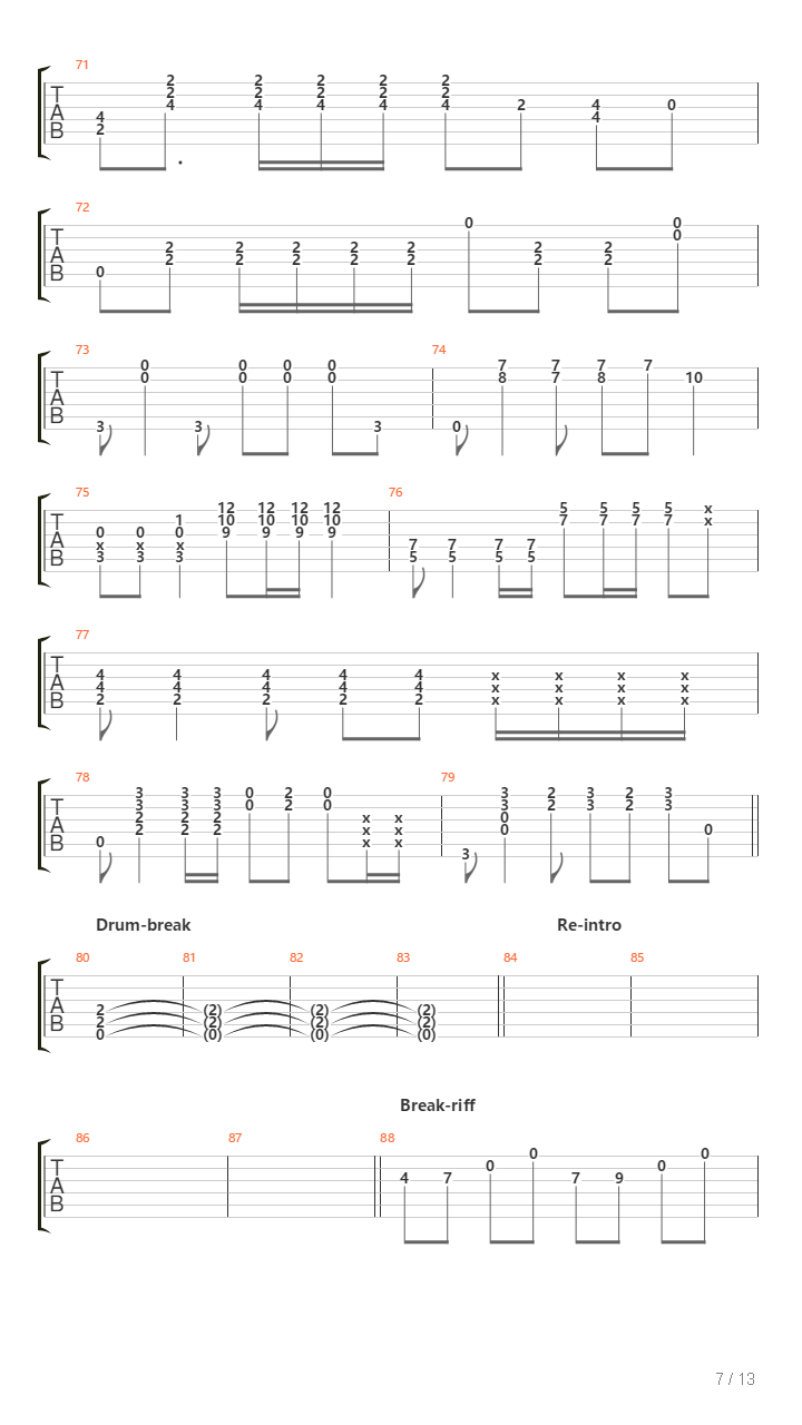 Limbo吉他谱