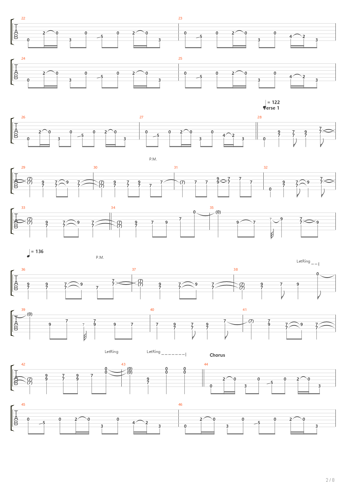 Test For Echo吉他谱