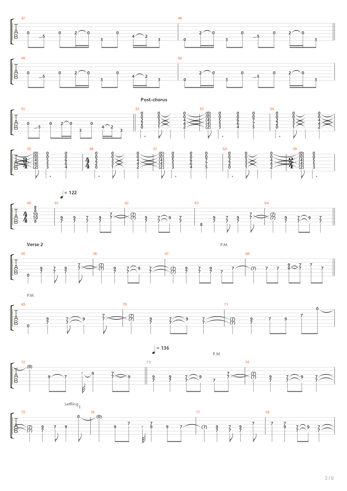 Test For Echo吉他谱