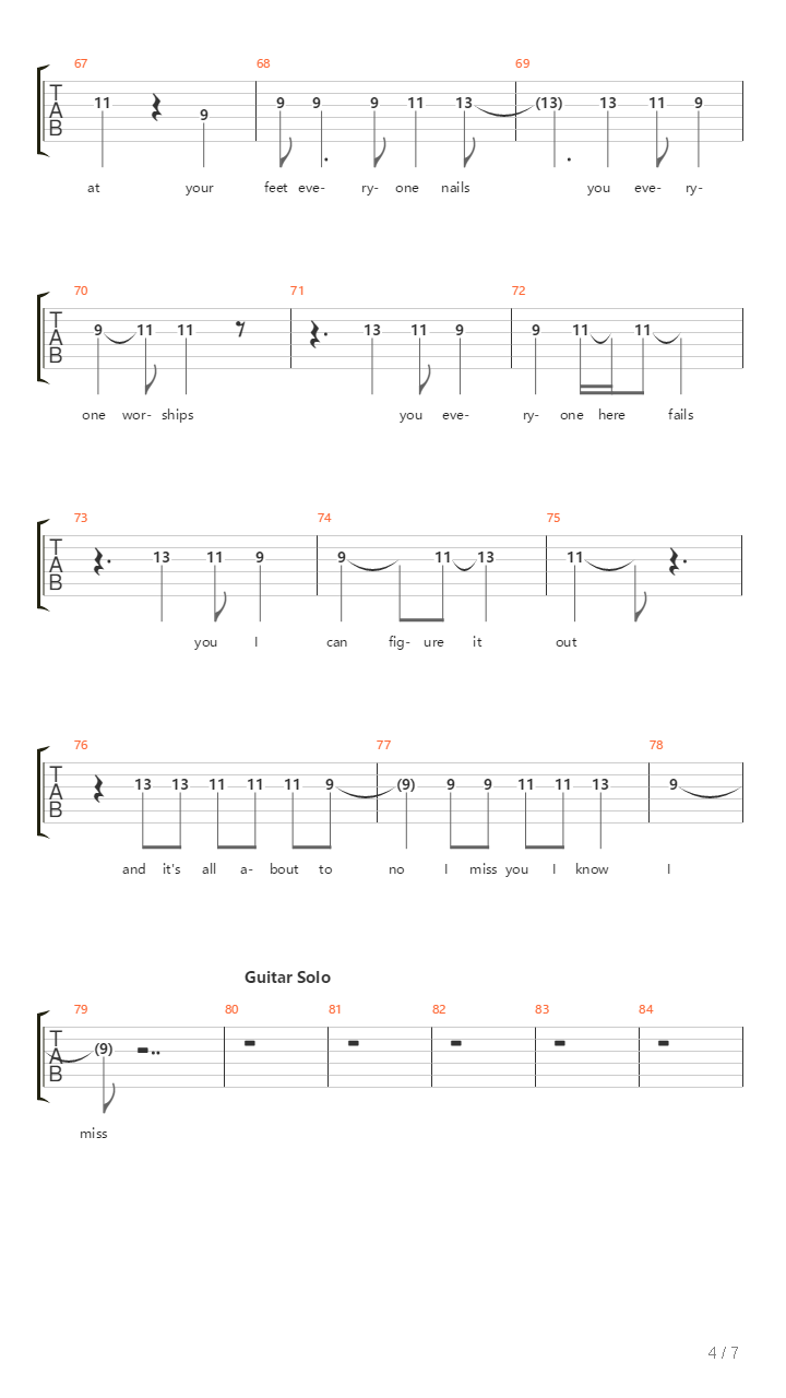 Twenty-Seven吉他谱