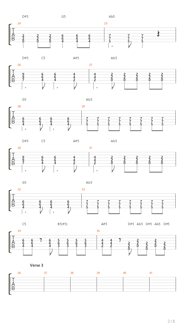 London吉他谱