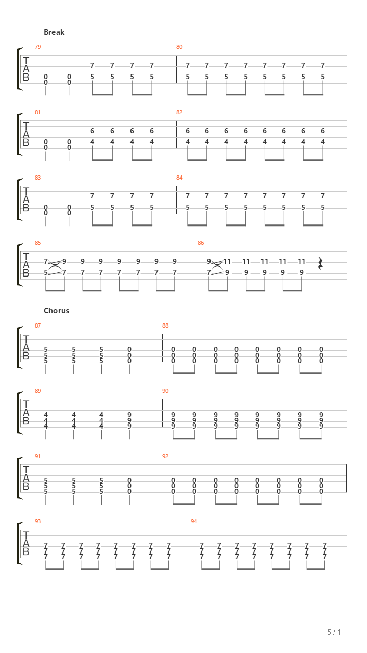 Double Cross吉他谱