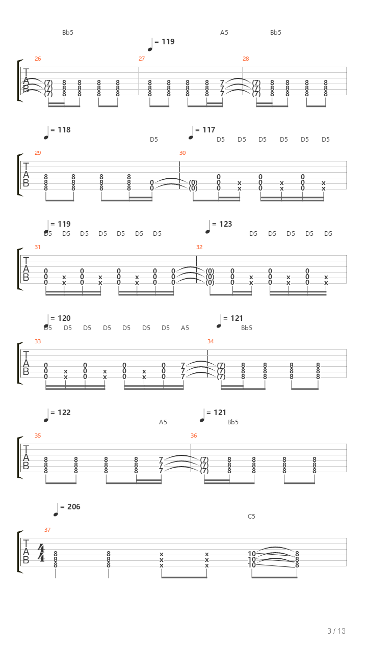 Free Fall Without A Parachute吉他谱