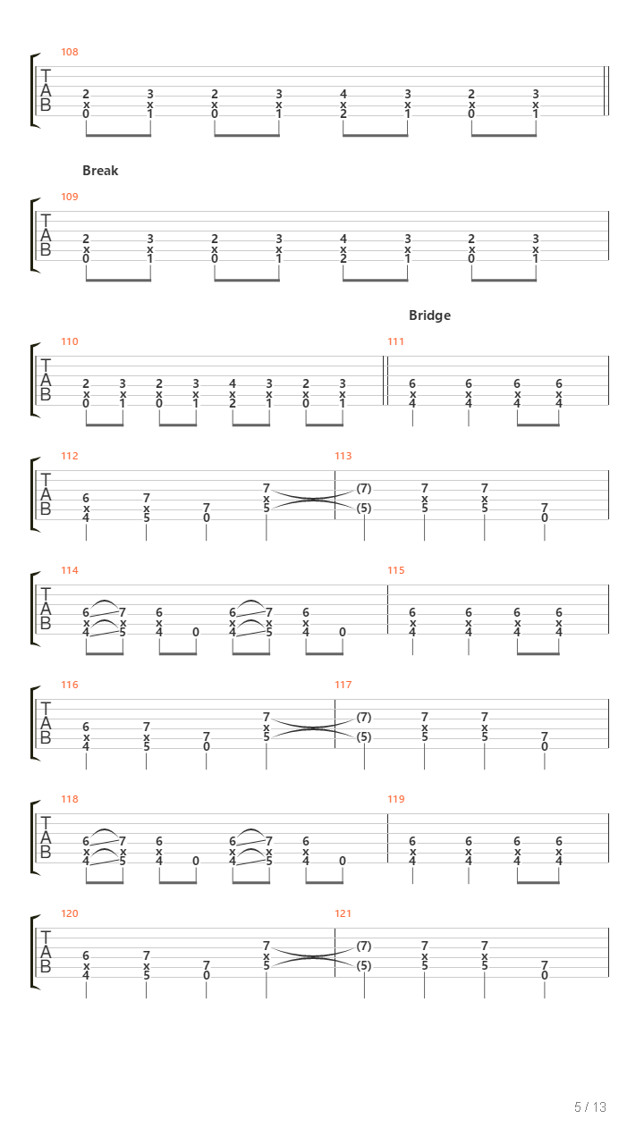 Martyr吉他谱