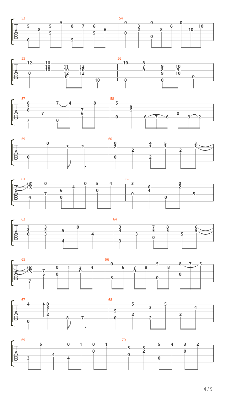 Ragtime吉他谱