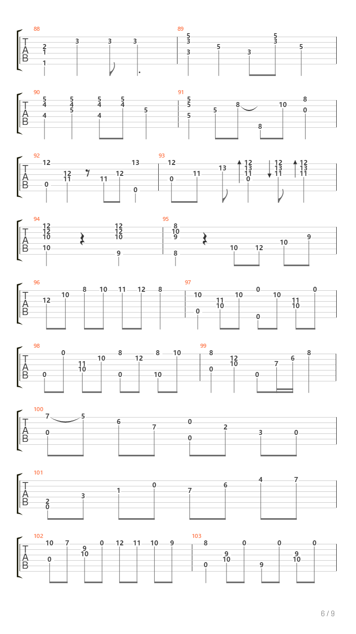 Ragtime吉他谱