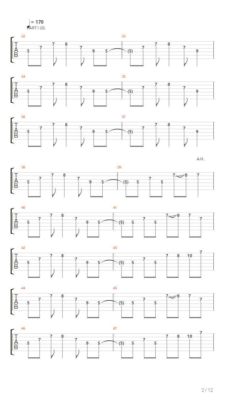 Storm Ii Instrumental吉他谱