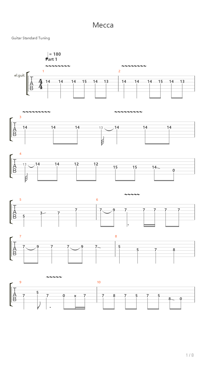 Mecca吉他谱