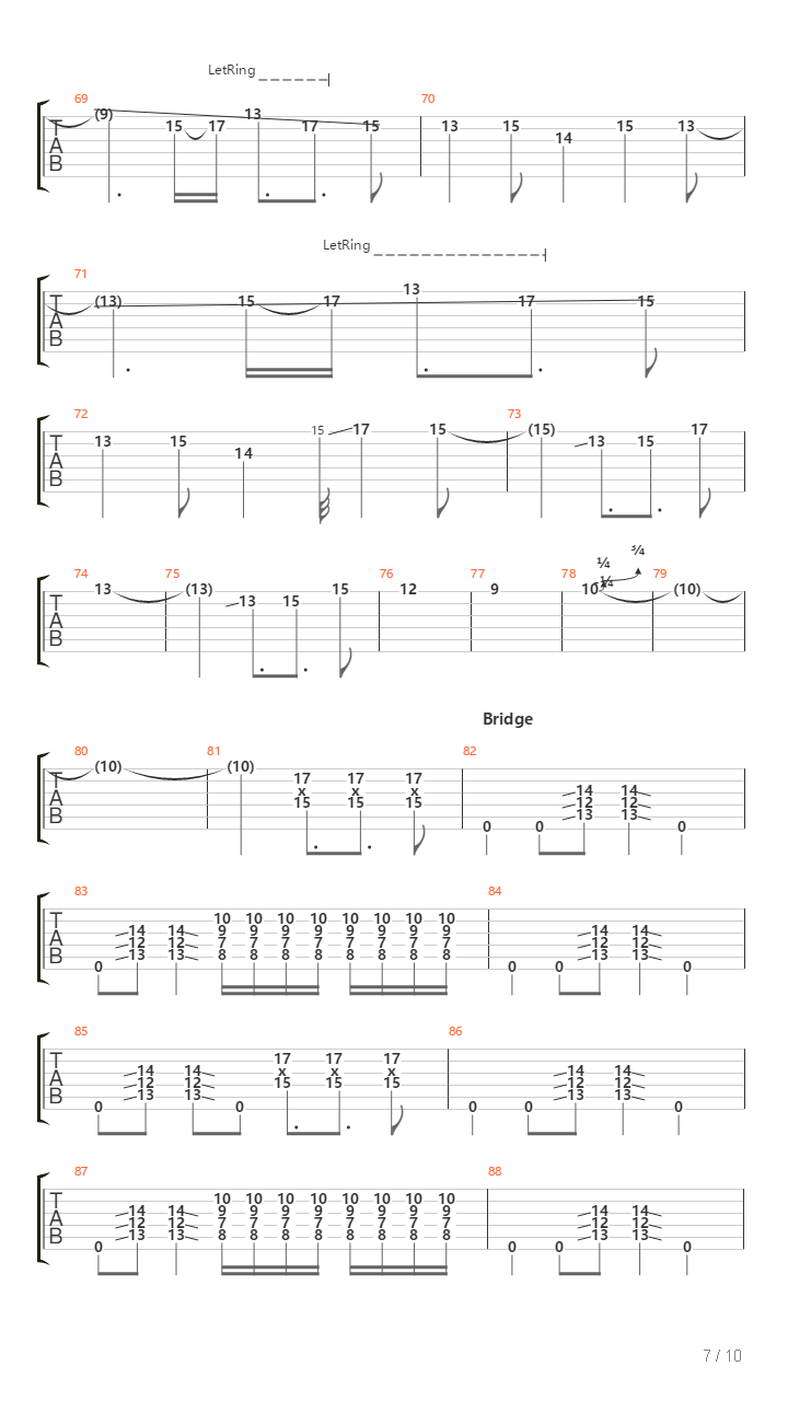 Dread吉他谱