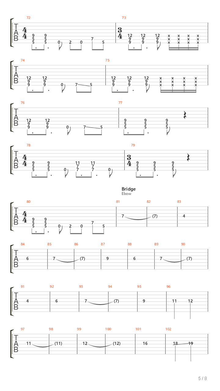 Solace吉他谱