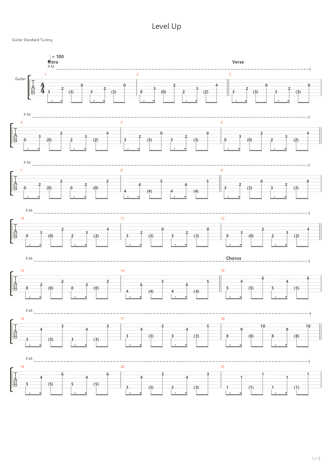 Level Up吉他谱