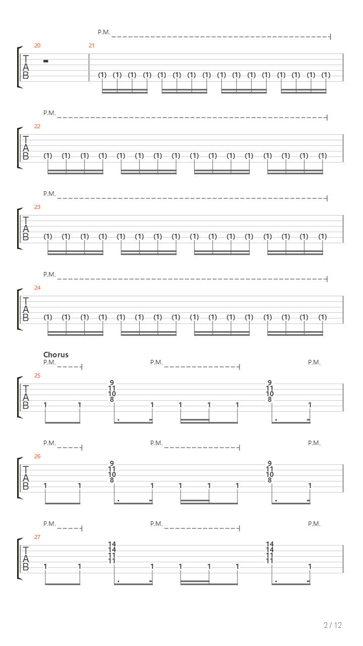 Cities In Dust吉他谱