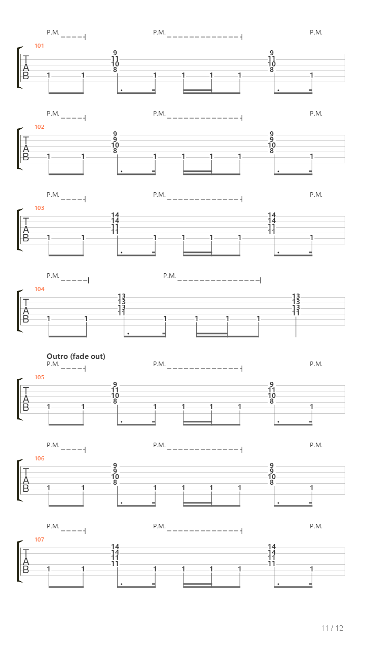 Cities In Dust吉他谱