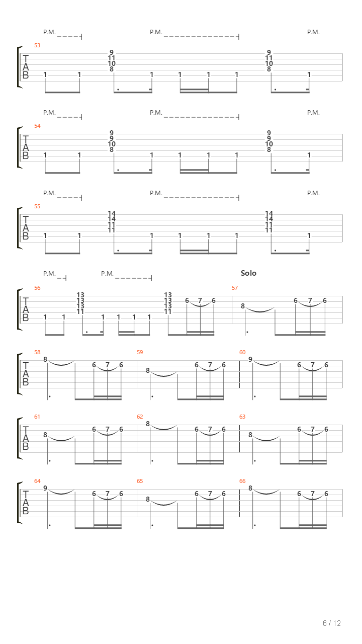 Cities In Dust吉他谱