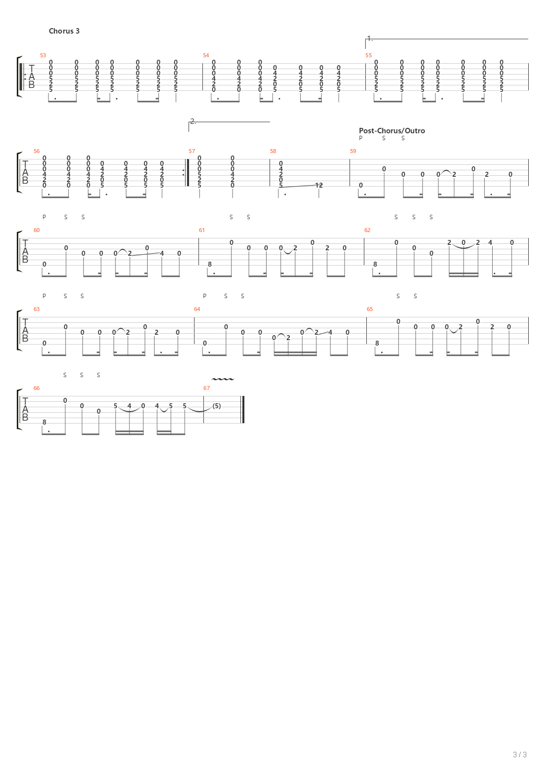 Sting吉他谱