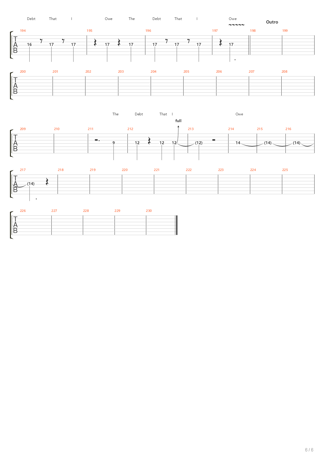 Higher吉他谱