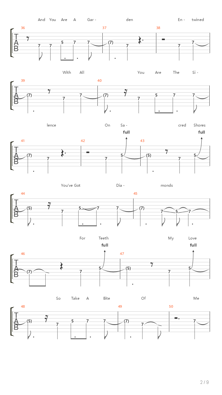 The Offering吉他谱