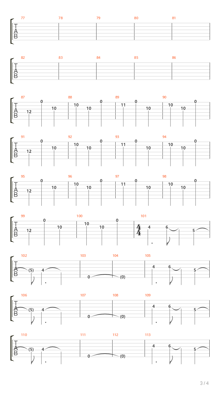 Vermilion Pt 2吉他谱