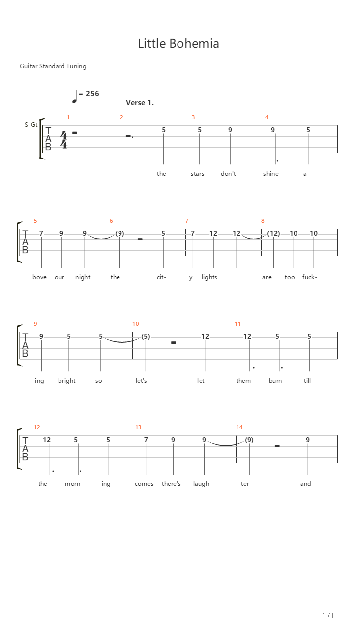 Little Bohemia吉他谱