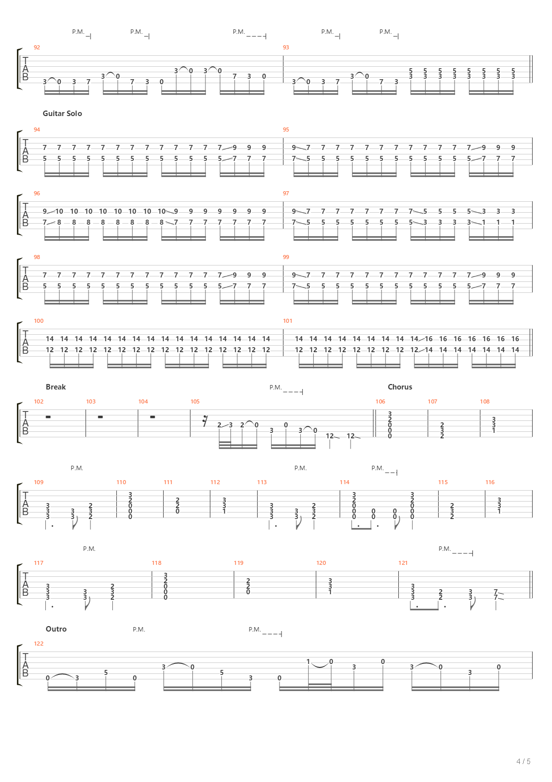 The Thrill吉他谱