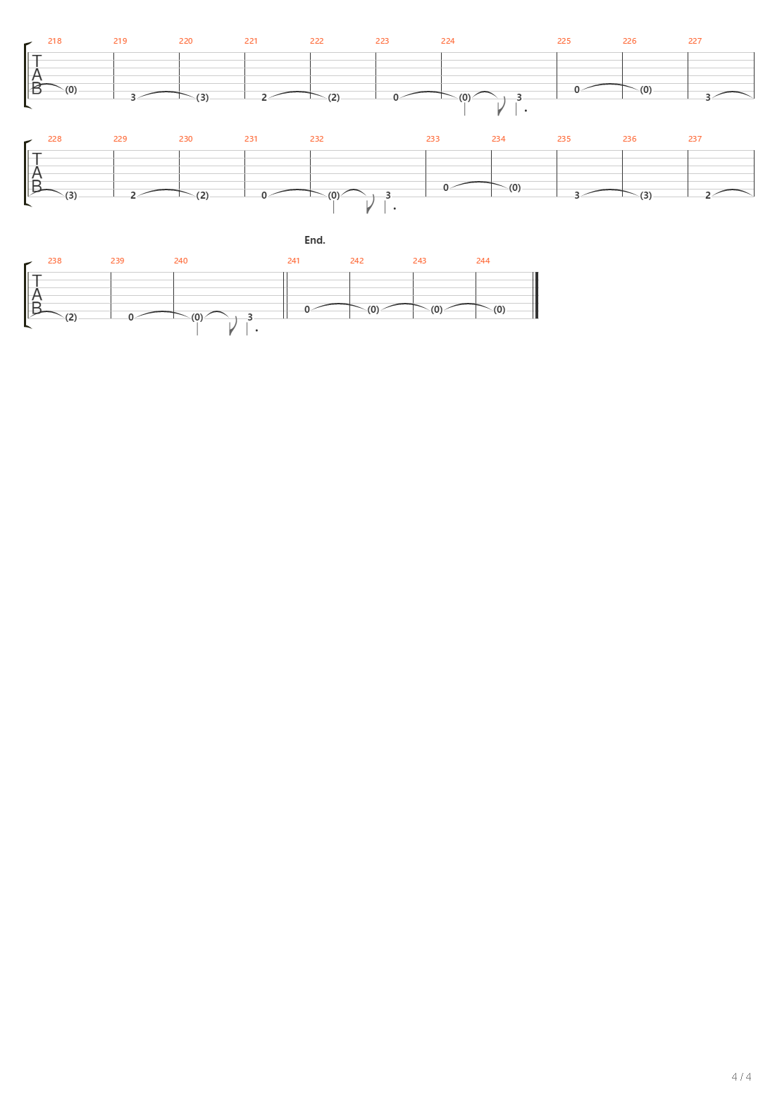 The Event Horizon吉他谱