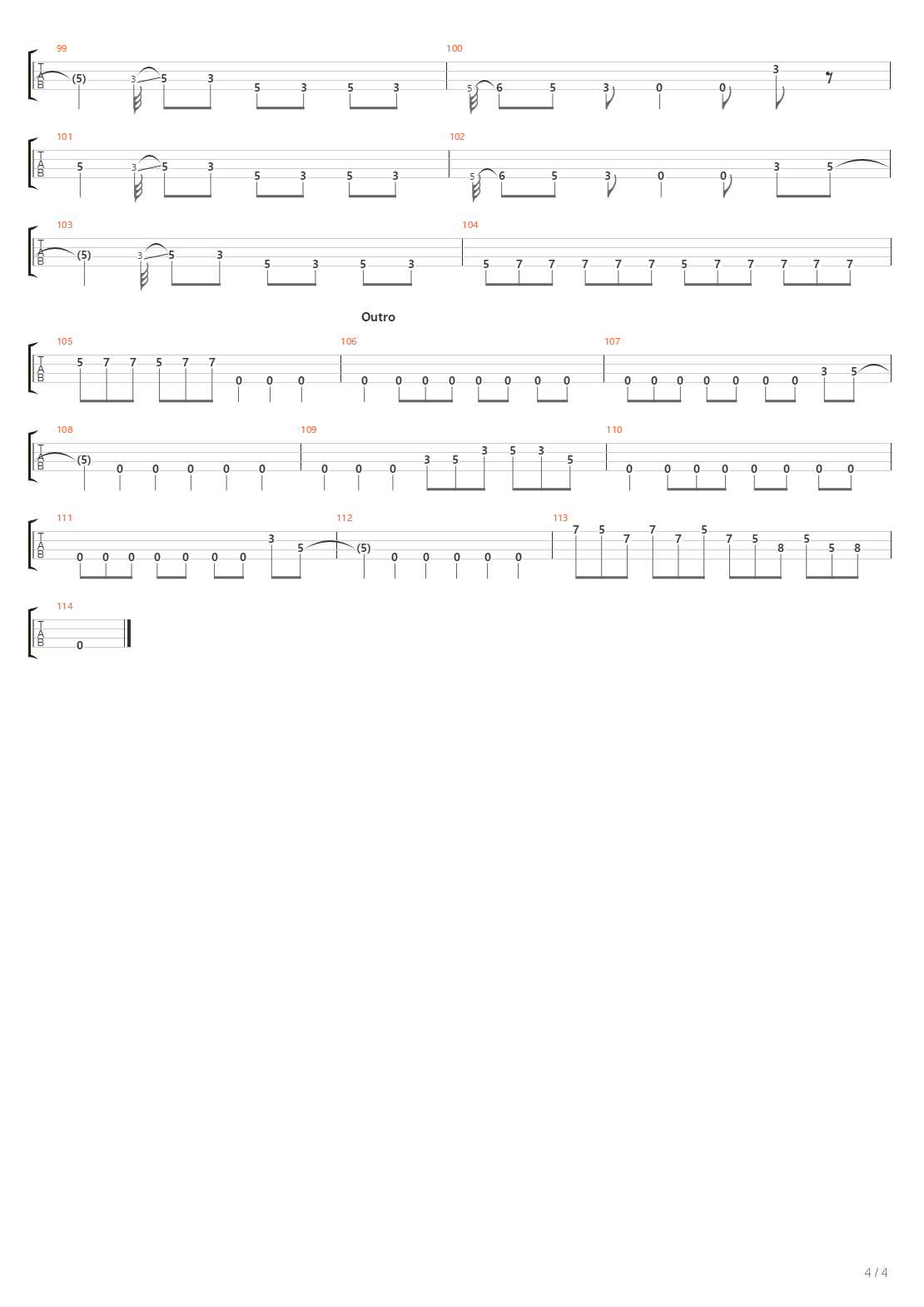 The Vestryman吉他谱