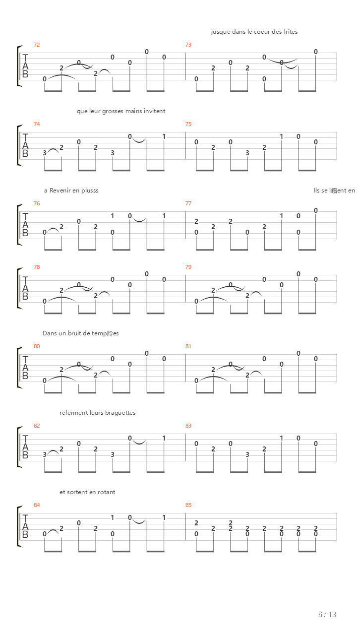 Amsterdam吉他谱