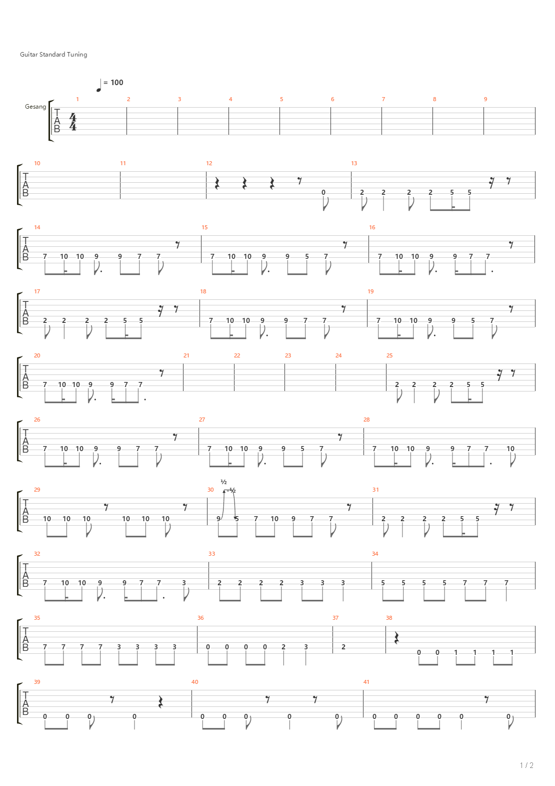 Operation吉他谱