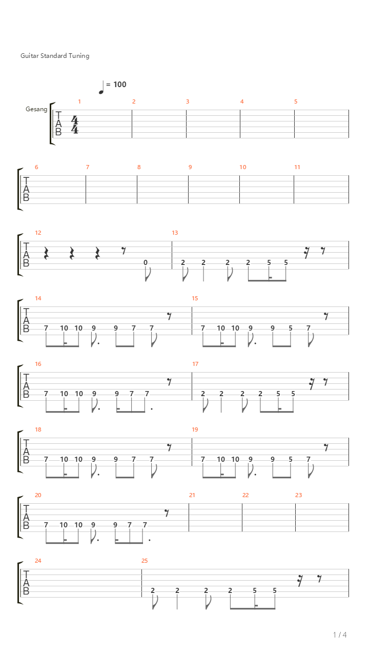 Operation吉他谱