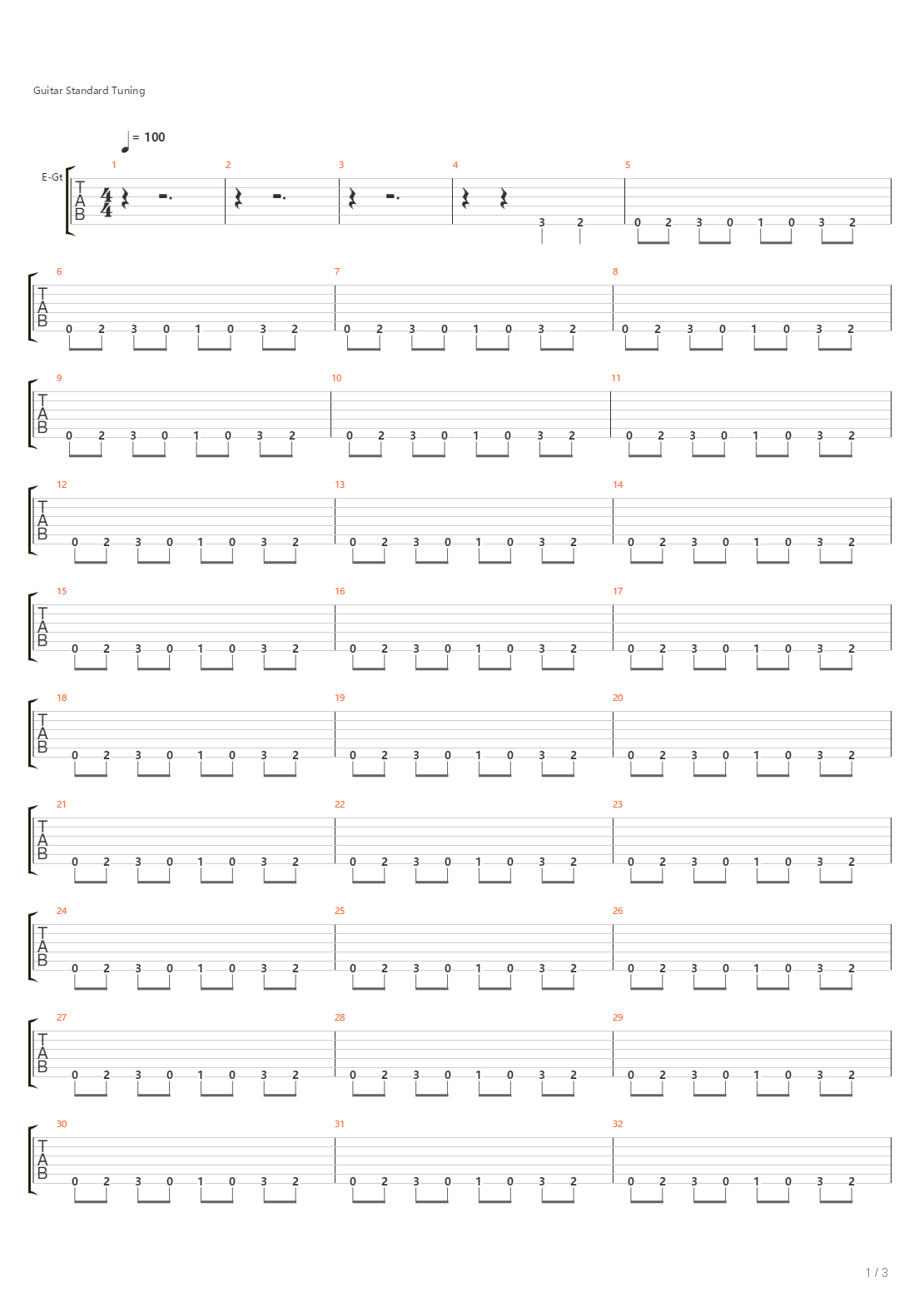 Operation吉他谱