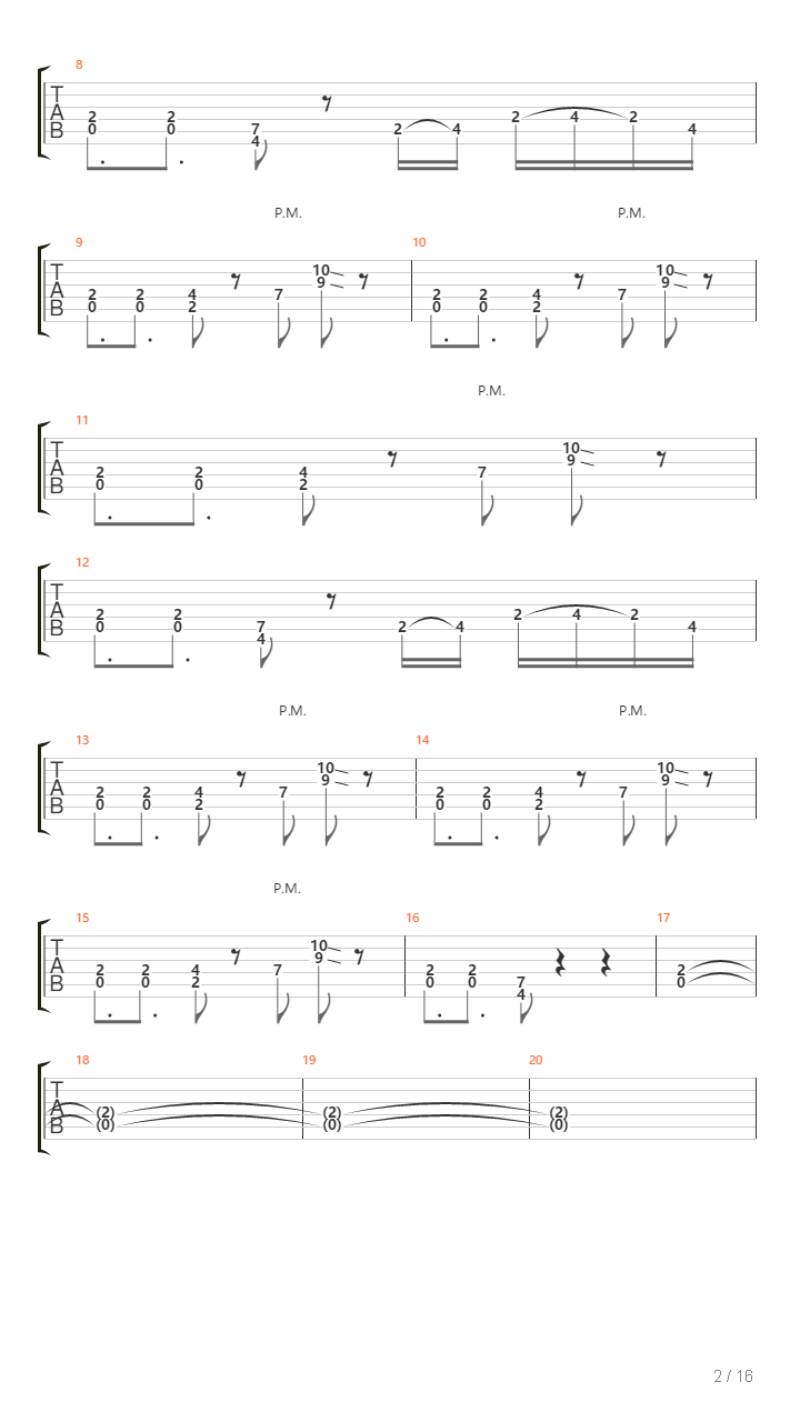 Handroid吉他谱