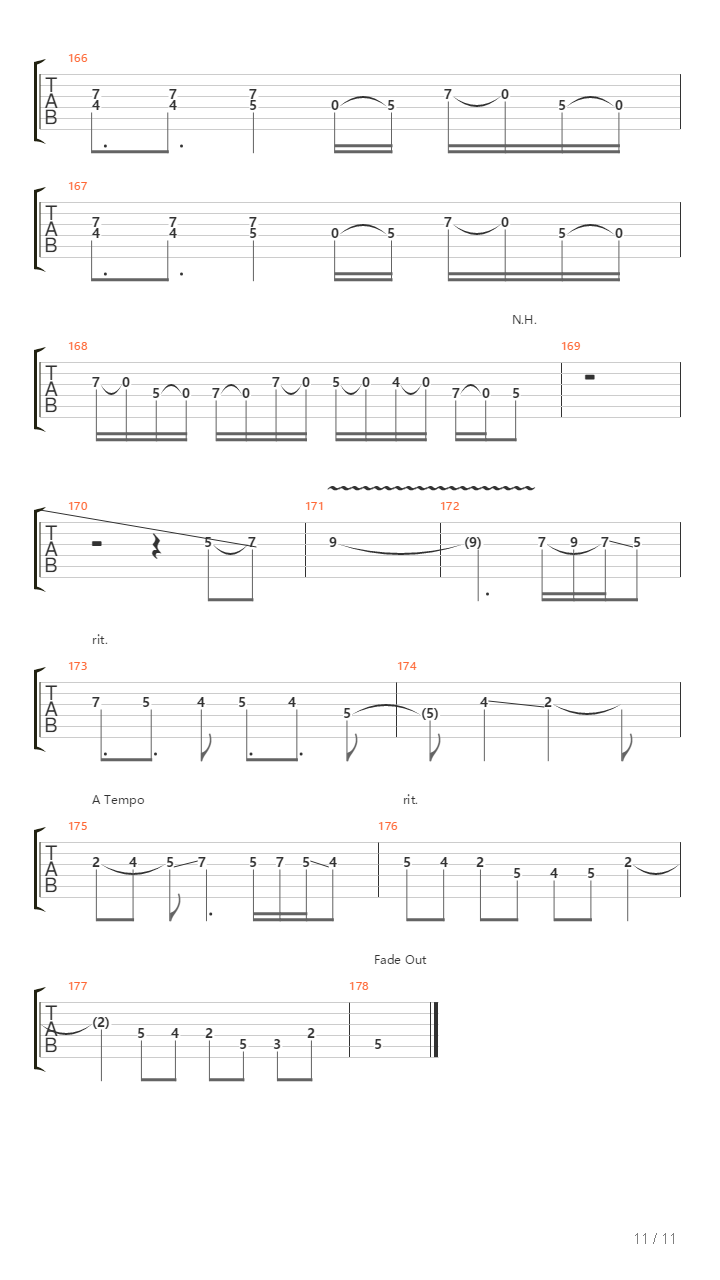 Zenith吉他谱