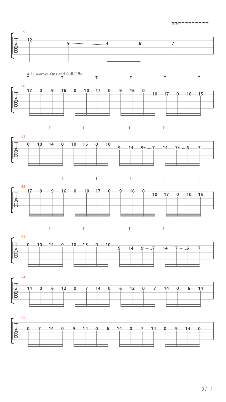 Zenith吉他谱