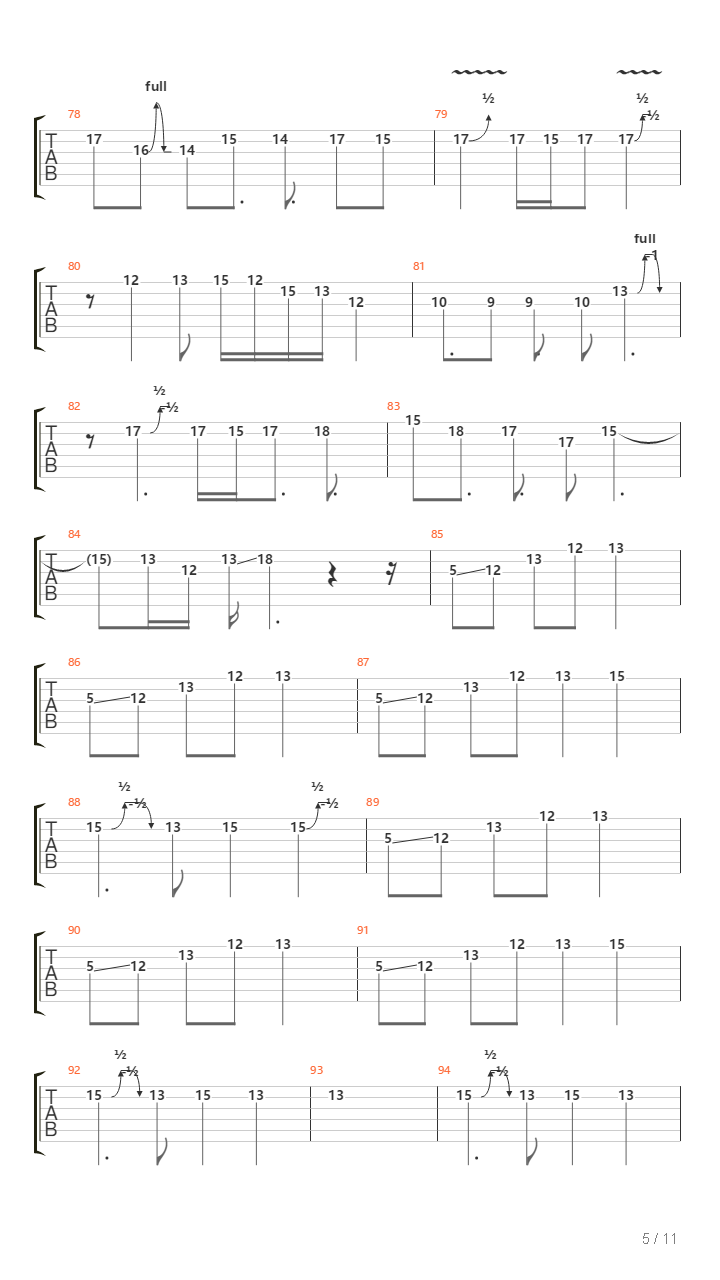 Zenith吉他谱