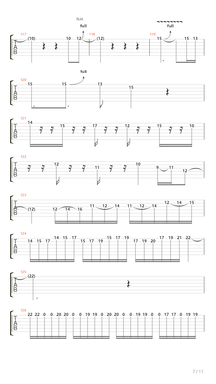 Zenith吉他谱