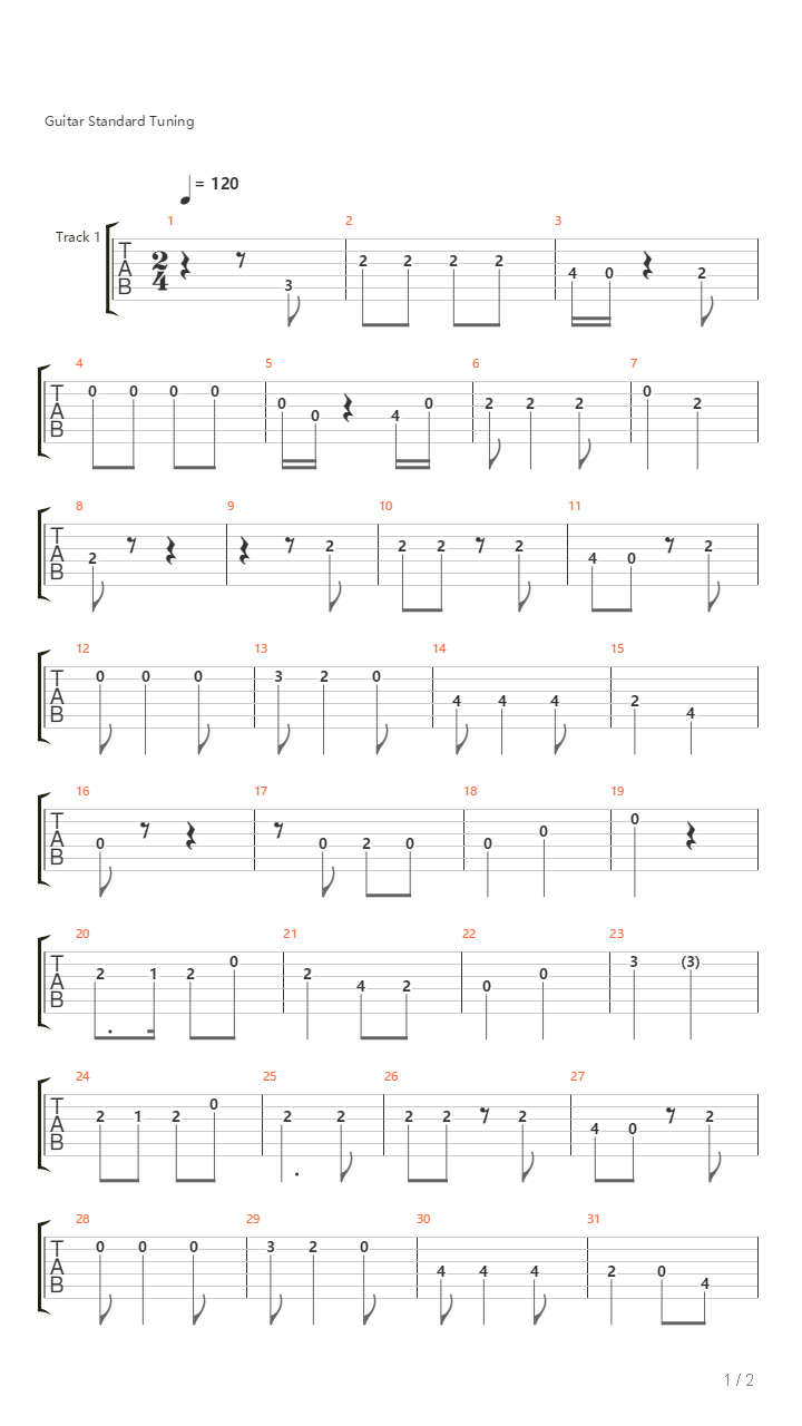Od Mora Do Mora吉他谱