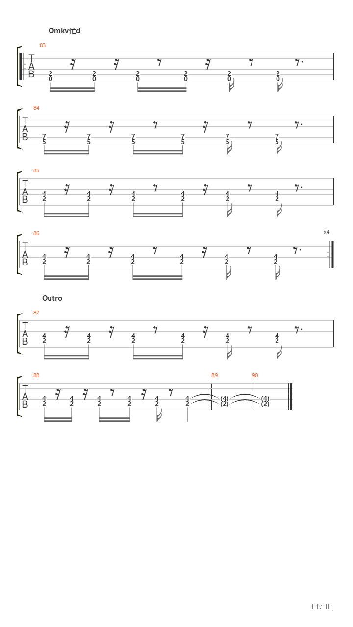 Kom Tilbage Nu吉他谱