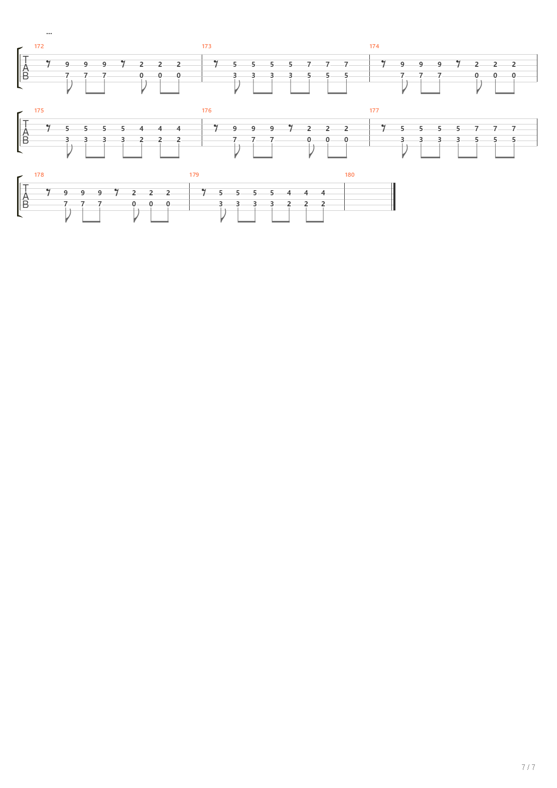 Queda Livre吉他谱