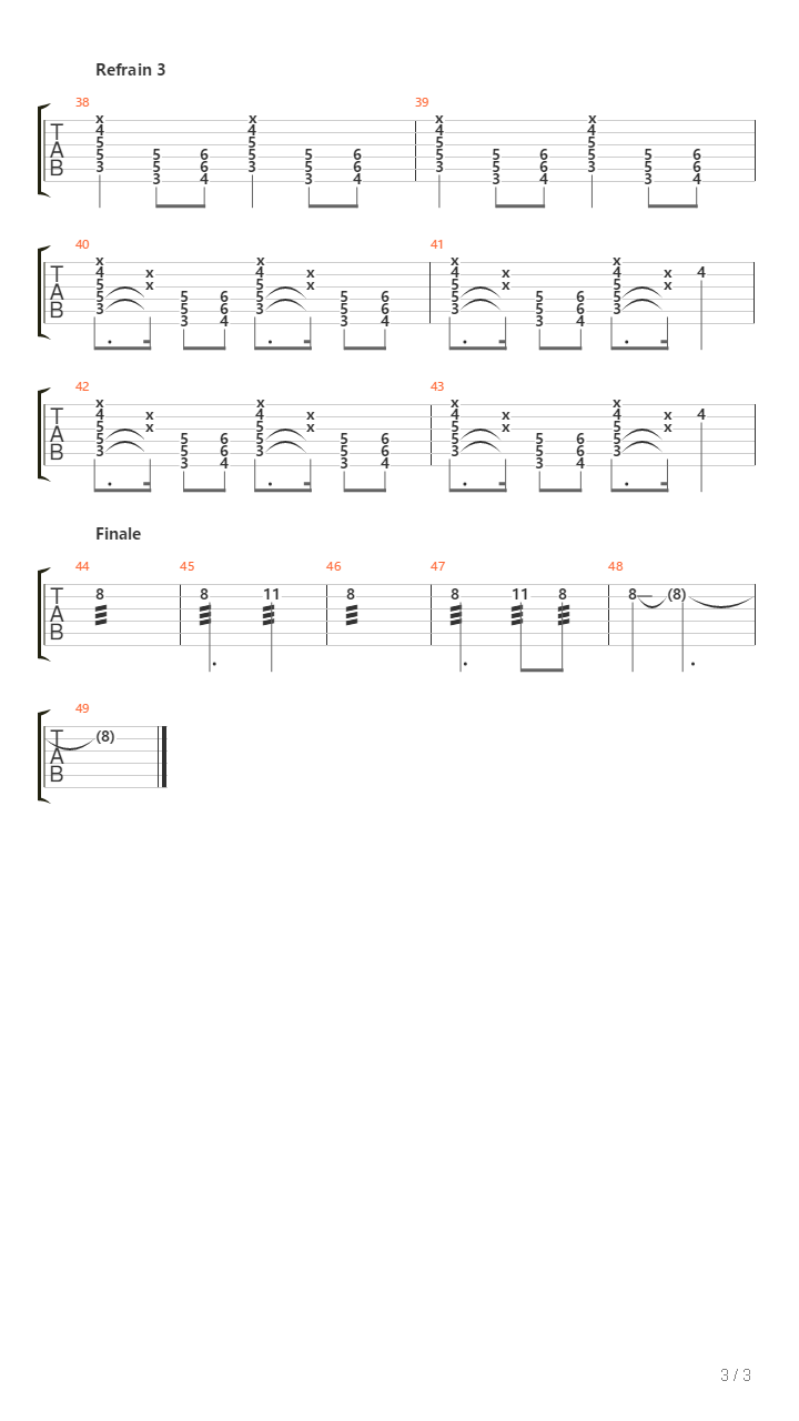 Paratonnerre吉他谱