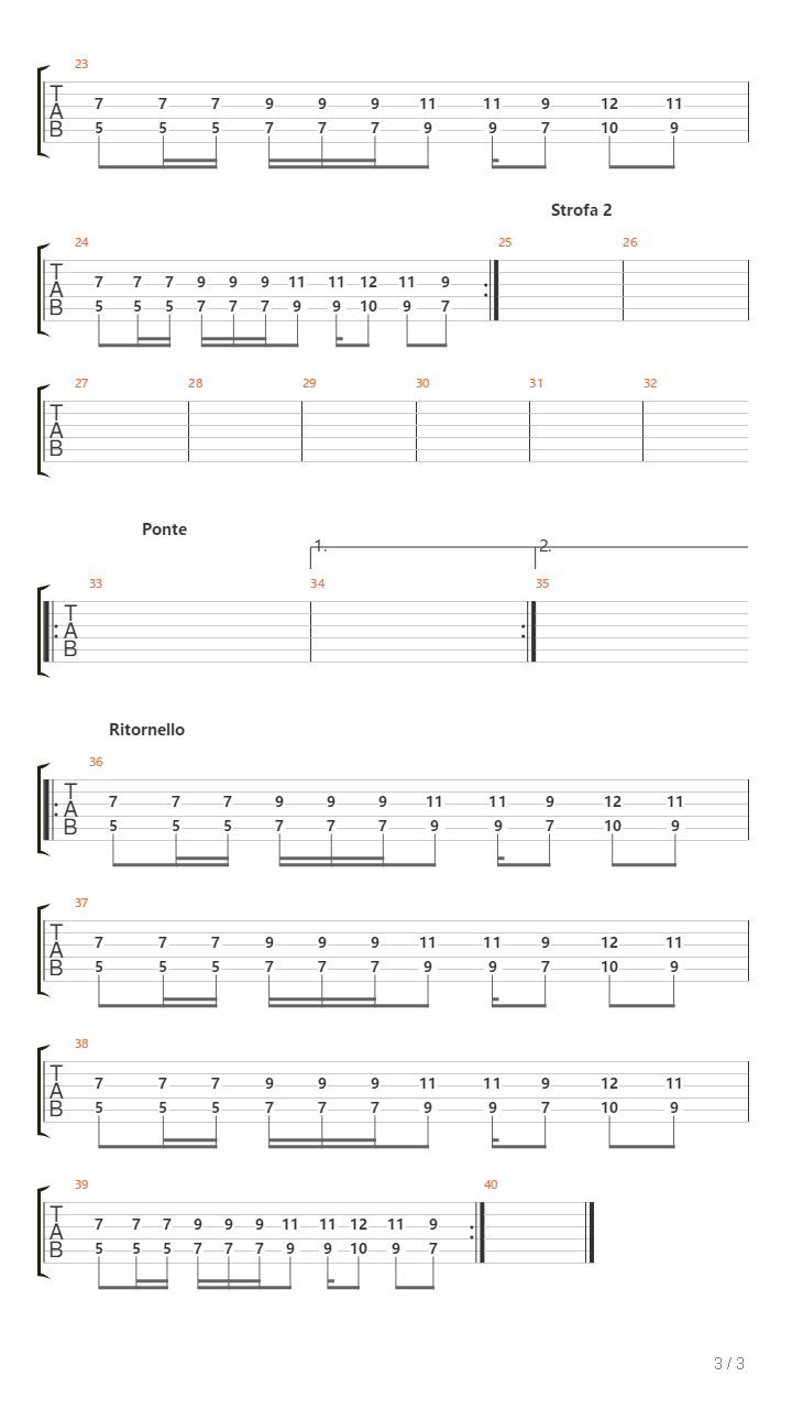 Tu Lo Sai吉他谱