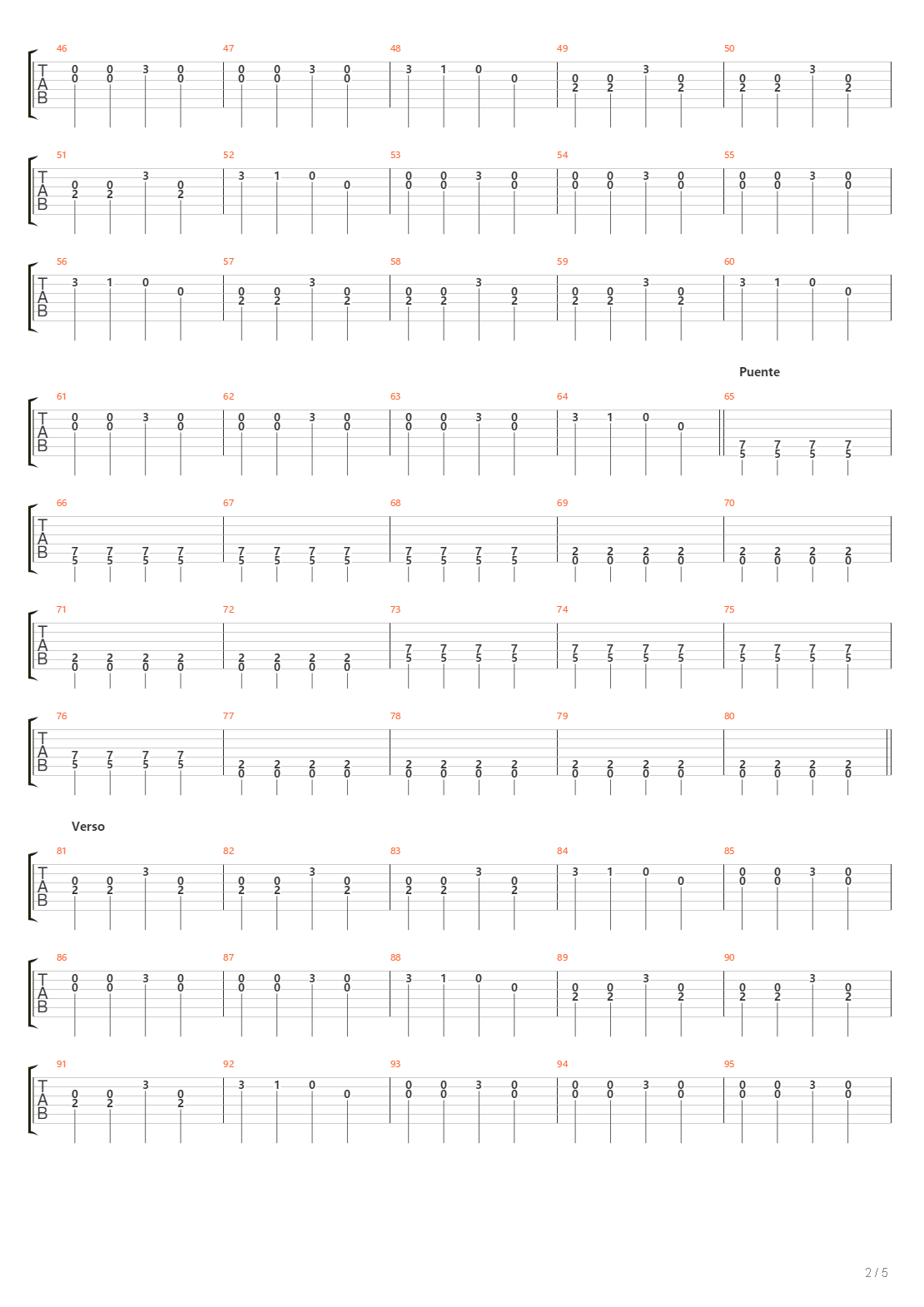 Como Fue吉他谱