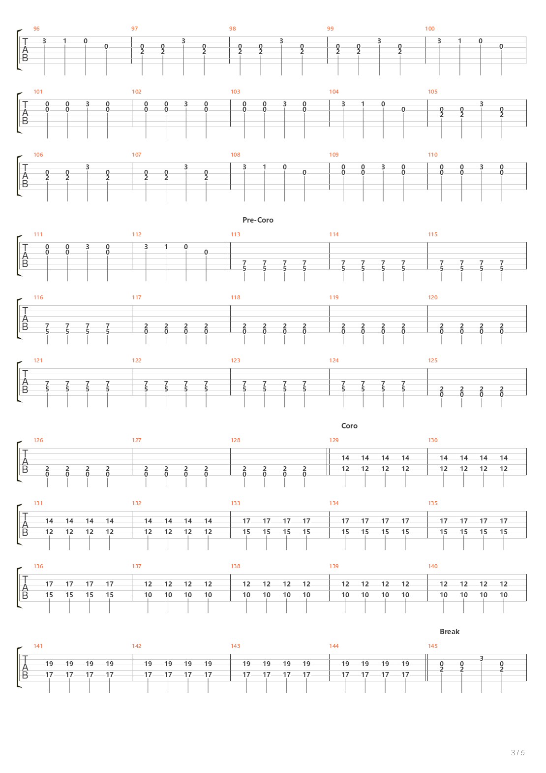 Como Fue吉他谱