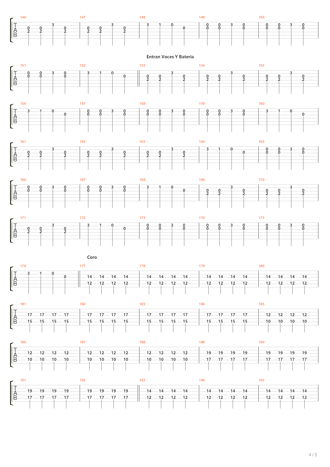 Como Fue吉他谱