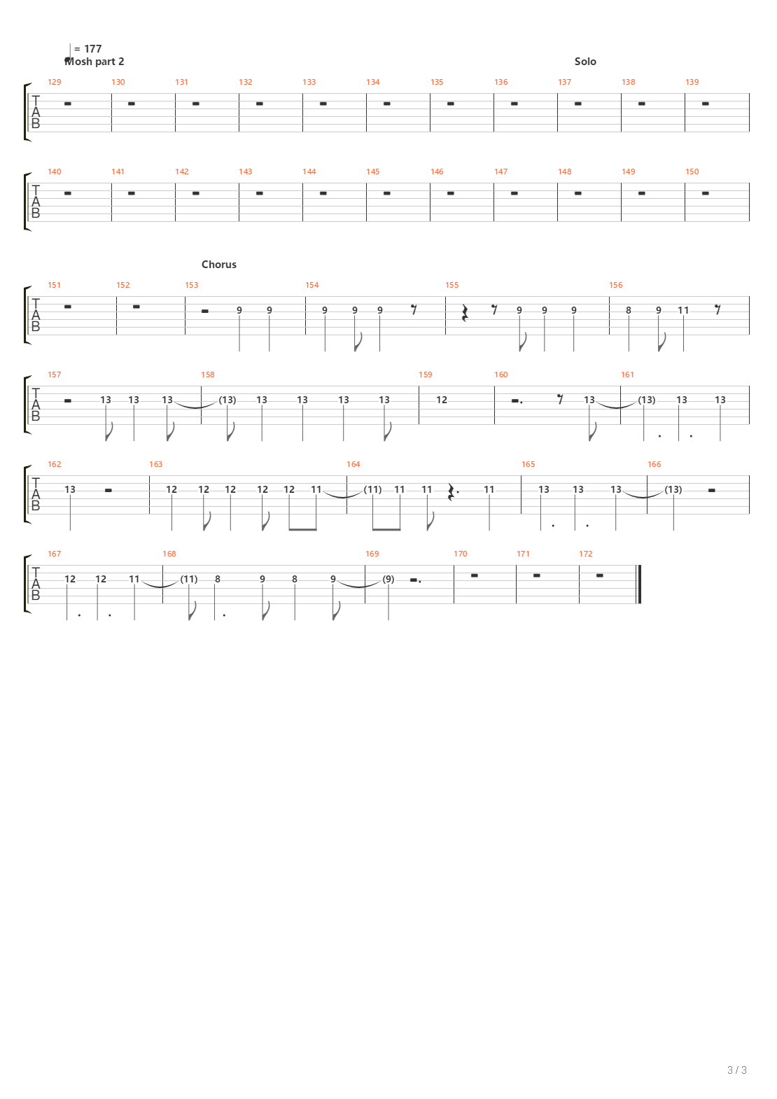 Scars吉他谱