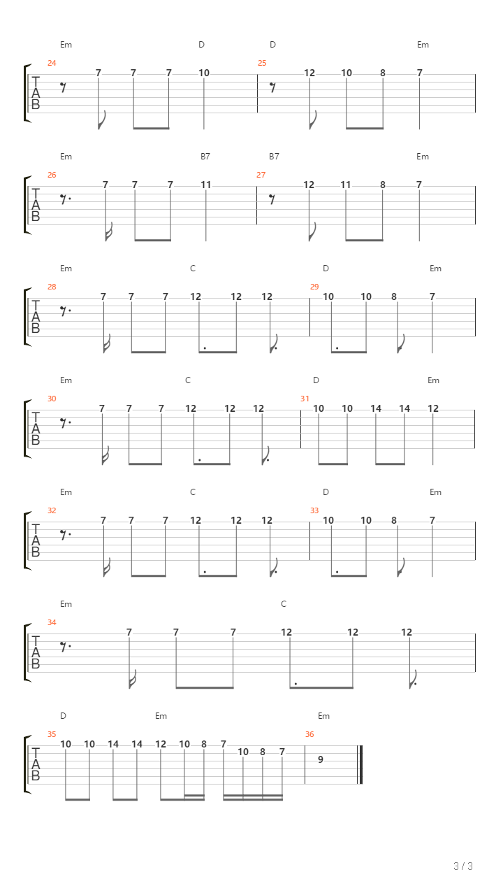 Gibraltar吉他谱