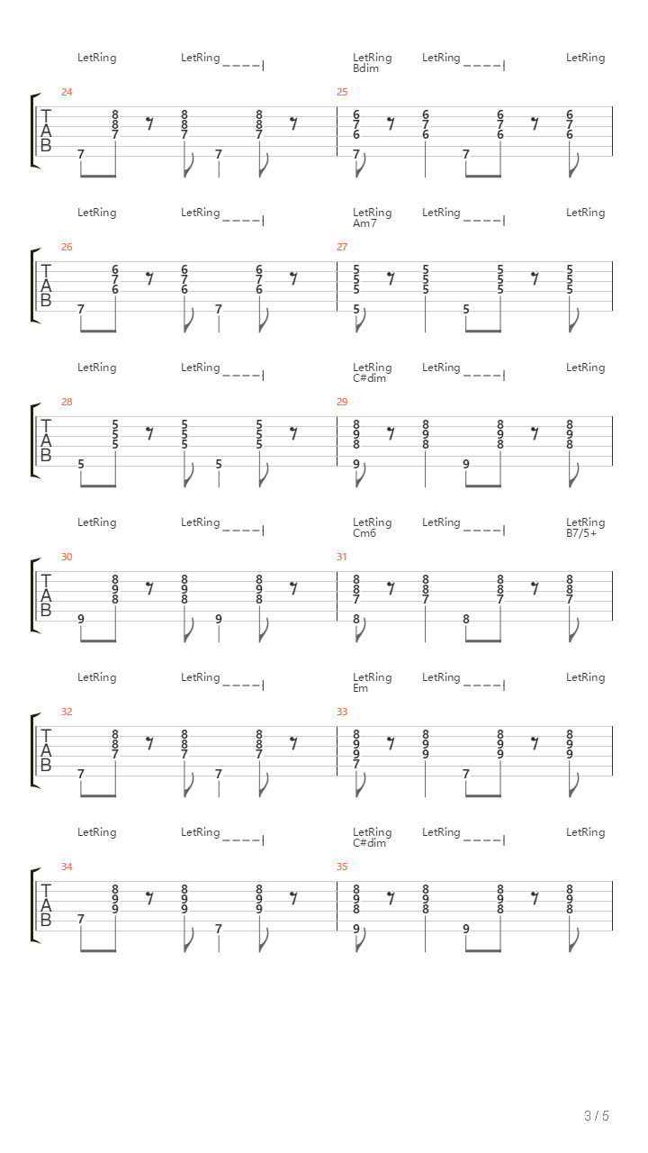 Bossa Dorado吉他谱